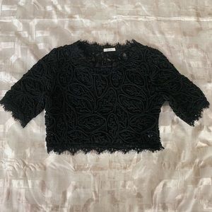 Cropped Lace Shirt